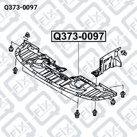 Купить Q3730097 Q-fix Защита бампера переднего