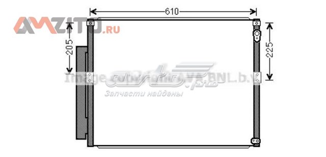 TO5634D AVA radiador de aparelho de ar condicionado