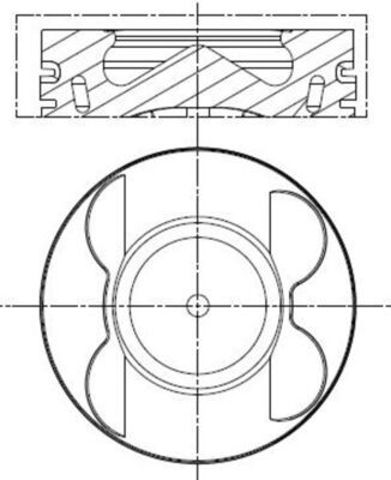 001PI00190000 Mahle Original Поршень в комплекте на 1 цилиндр, STD