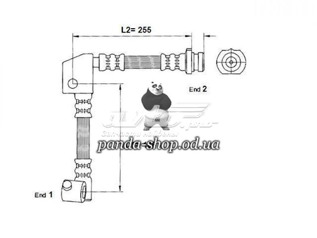 Тормозной шланг K&K FT4738 цена, от 24.03 USD
