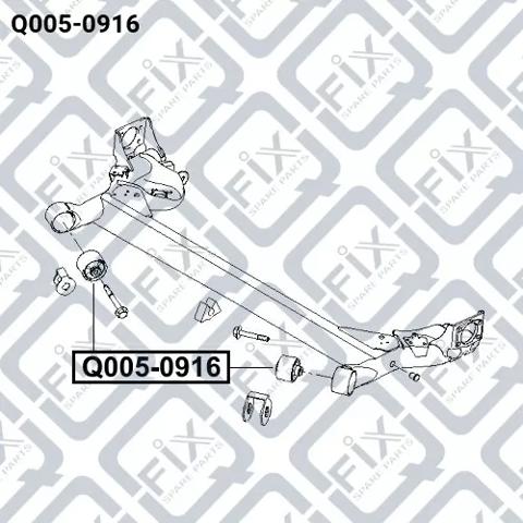 Сайлентблок заднего подрамника Q-fix Q0050916 цена, от 8.90 USD