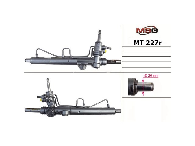 MT227R MSG Rebuilding cremalheira da direção