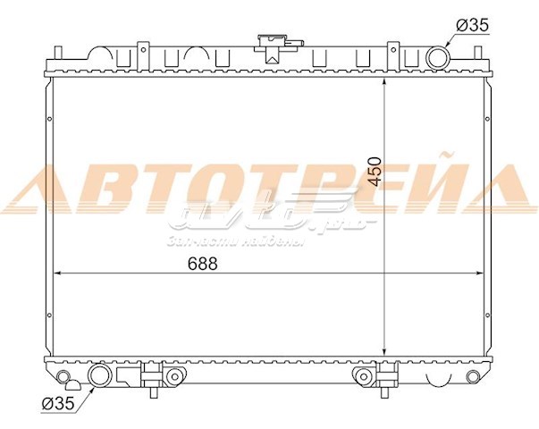 Радиатор охлаждения SAT NS000512
