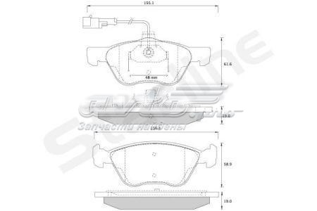 Колодки Starline SBDS259 цена, от 22.60 USD