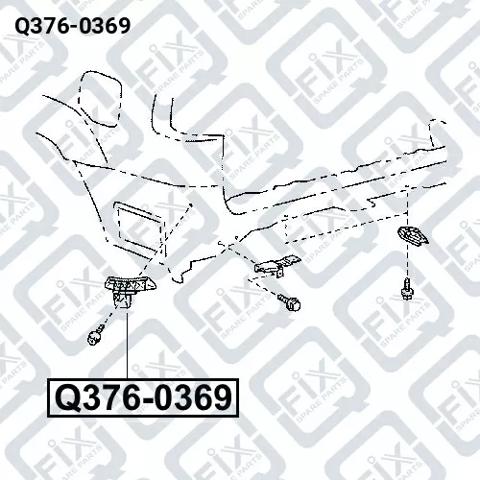Купить Q3760369 Q-fix Направляющая заднего бампера правая