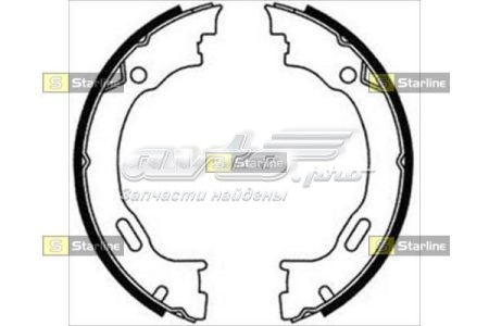 Колодки ручника BC08720 Starline