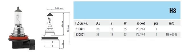 Lámpara halógena B30801 TESLA