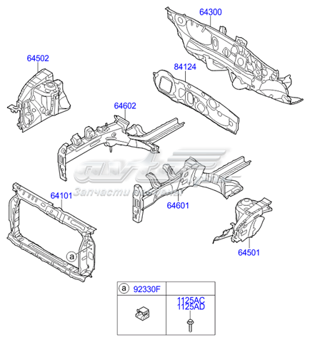  646064L000 Hyundai/Kia