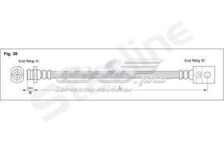 Тормозной шланг задний Starline HABH1273 цена, от 15.34 USD