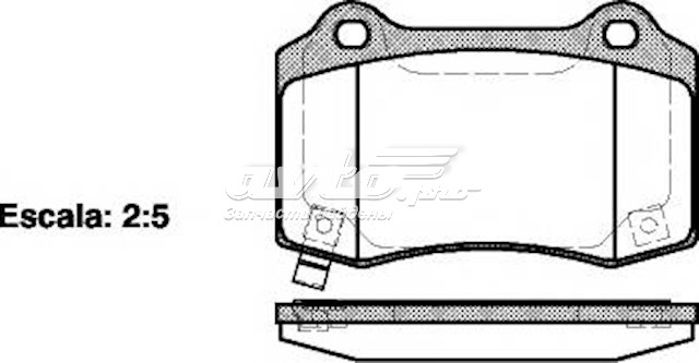 306451360 Volvo sapatas do freio traseiras de disco