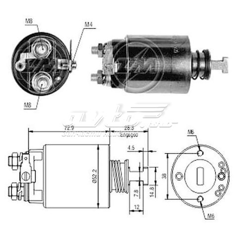 ZM688 ZM relê retrator do motor de arranco