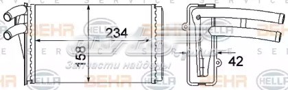 Радіатор опалювача салону 70222 NISSENS