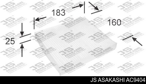 AC9404 JS Asakashi Внутрисалонный фильтр