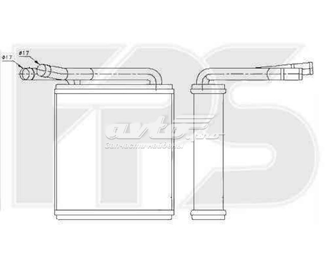 Радиатор печки (отопителя) FPS FP32N70