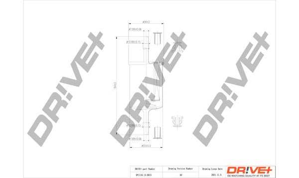 DP1110.13.0015 Dr!ve+ filtro de combustível