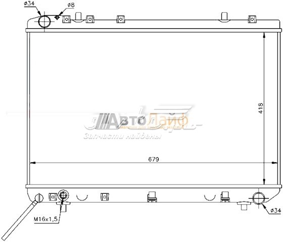 Купить SY0003 SAT Радиатор водяной