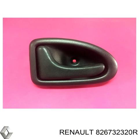Manecilla de puerta, equipamiento habitáculo, delantera izquierda 826732320R RENAULT