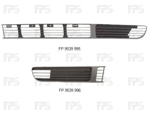 Решетка бампера переднего правая FPS FP9539996