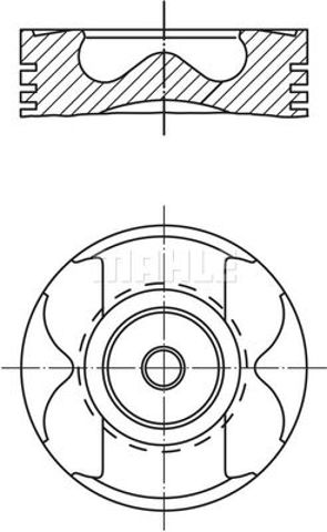 001PI00177000 Mahle Original Поршень в комплекте на 1 цилиндр, STD