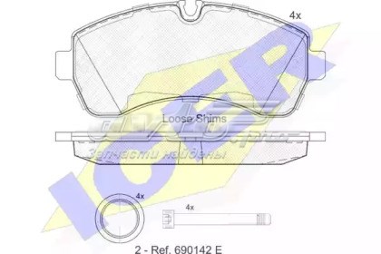 Колодки Icer 141785203 цена, от 32.93 USD