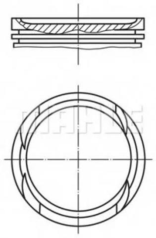 Купить 0100501 Mahle Original Поршень в сборе