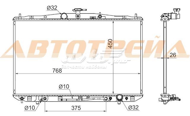 Радиатор TY0003RX270 SAT