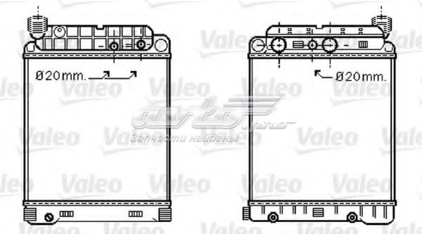 Радиатор охлаждения двигателя VALEO 733416