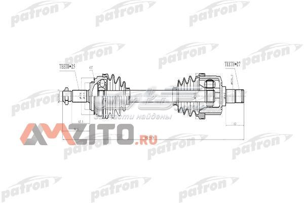 Правая полуось MN147151 Mitsubishi