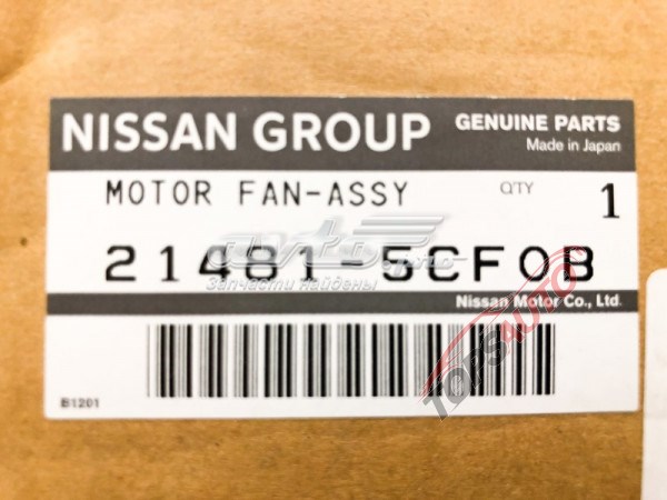 214815CF0B Nissan/Infiniti Диффузор радиатора охлаждения в сборе с мотором