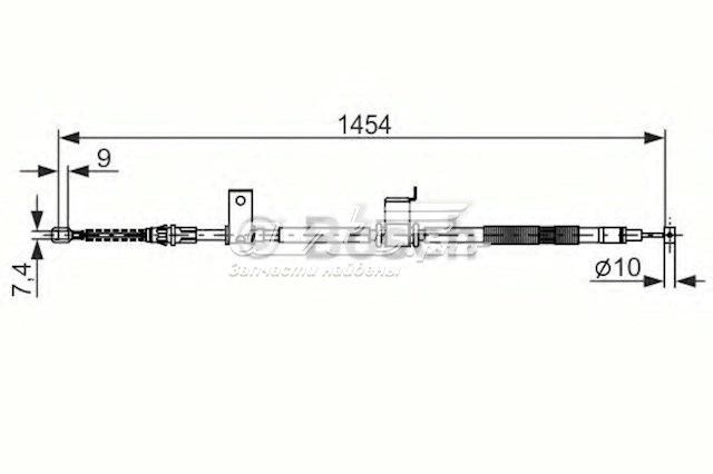 Накінечник рульової тяги, внутрішній 12546 LEMFORDER