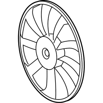 Rodete ventilador, refrigeración de motor izquierdo 1636136200 TOYOTA