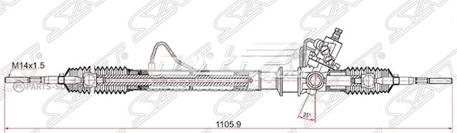 рейка рульова ST4858065D51 рейка рульова ST4858065D51
