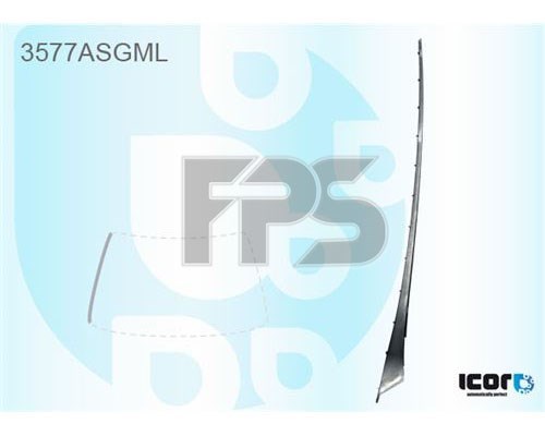 GS 2815 P111-X FPS moldura esquerda de pára-brisas