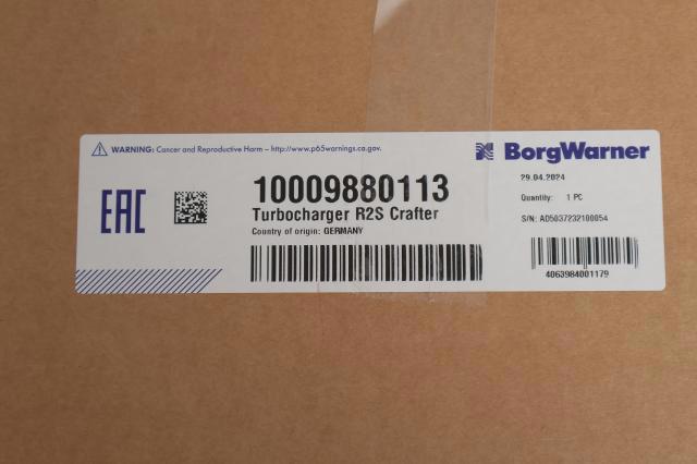 10009880113 Borg-Warner Турбонаддув