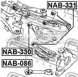 ZTTNS037BF Сайлентблок заднего нижнего рычага NTY ZTTNS037BF
