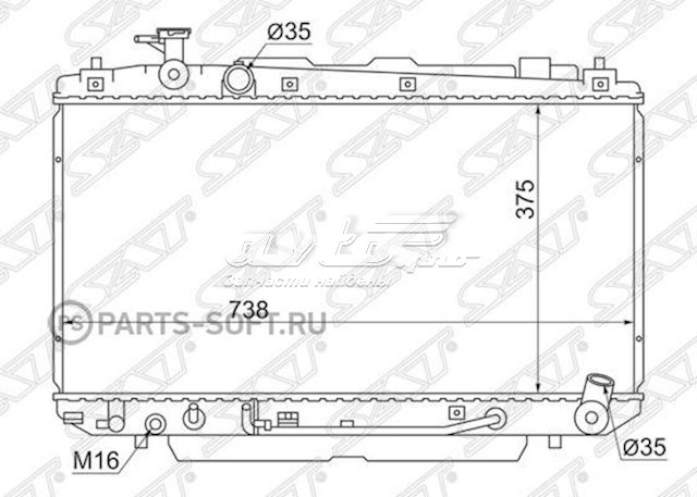 TY0004ACA20 SAT Радиатор основной