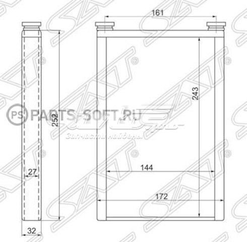 Радиатор печки STTY123950 SAT