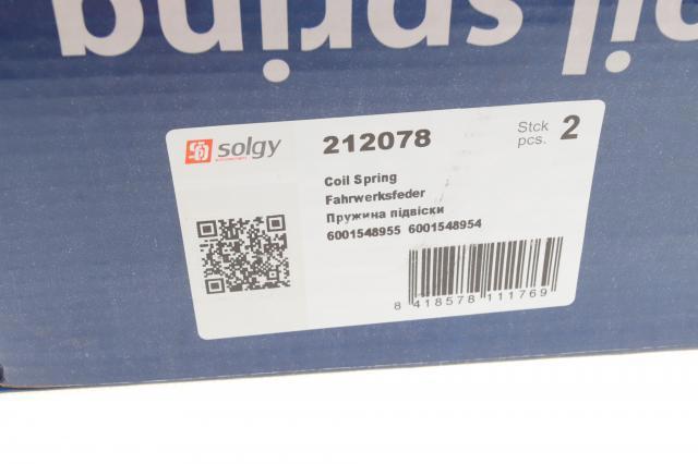 Пружина амортизатора Solgy 212078 цена, от 19.15 USD