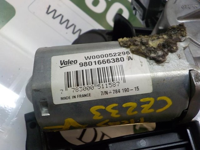 Моторчик заднего дворника 9801666380 Peugeot/Citroen