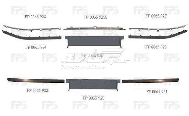 FP0065927 FPS Молдинг бампера переднего левый