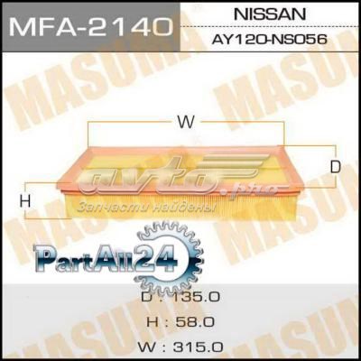Воздушный фильтр MFA2140 Masuma