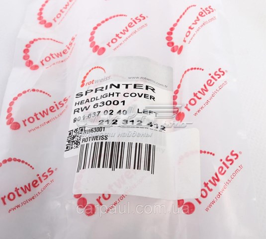 Ресничка (накладка) левой фары Rotweiss RW63001 цена, от 6.33 USD
