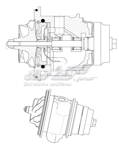 Картридж турбіни LAT5006 LUZAR