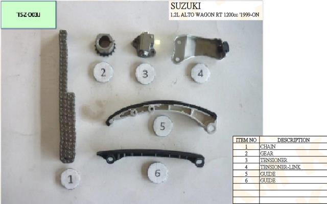 Cadeia do mecanismo de distribuição de gás para Suzuki Wagon R+ (EM)