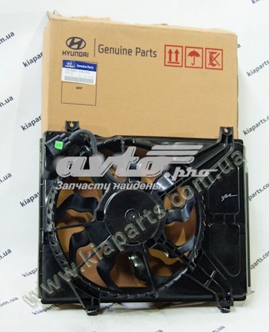 Ventilador elétrico de esfriamento montado (motor + roda de aletas) para Hyundai I10  PA