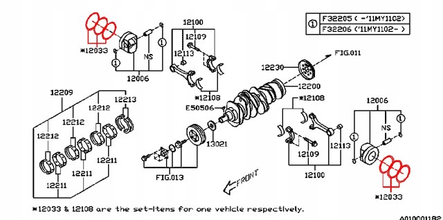 12033AC000 Subaru 