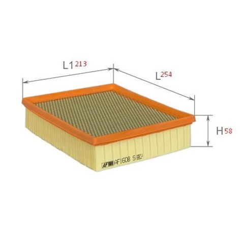 Элемент воздушного фильтра Alpha Filter AF1608S цена, от 3.66 USD