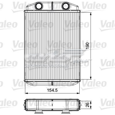 Радіатор пічки (обігрівача) 811553 VALEO