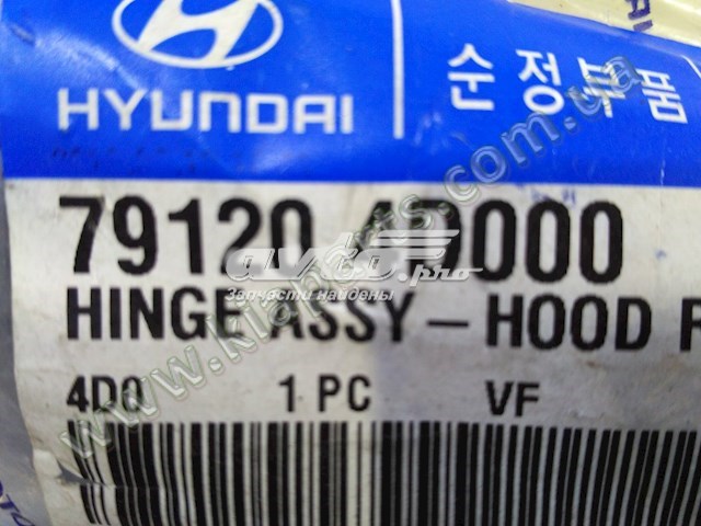 791204D000 Hyundai/Kia gozno da capota direito
