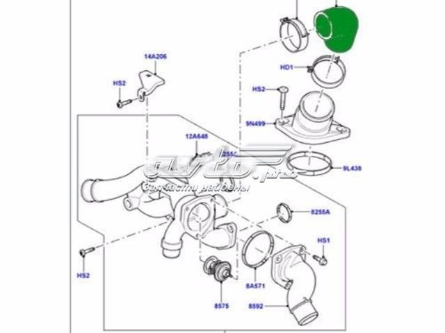 Купить LR004056 Land Rover Патрубок термостата